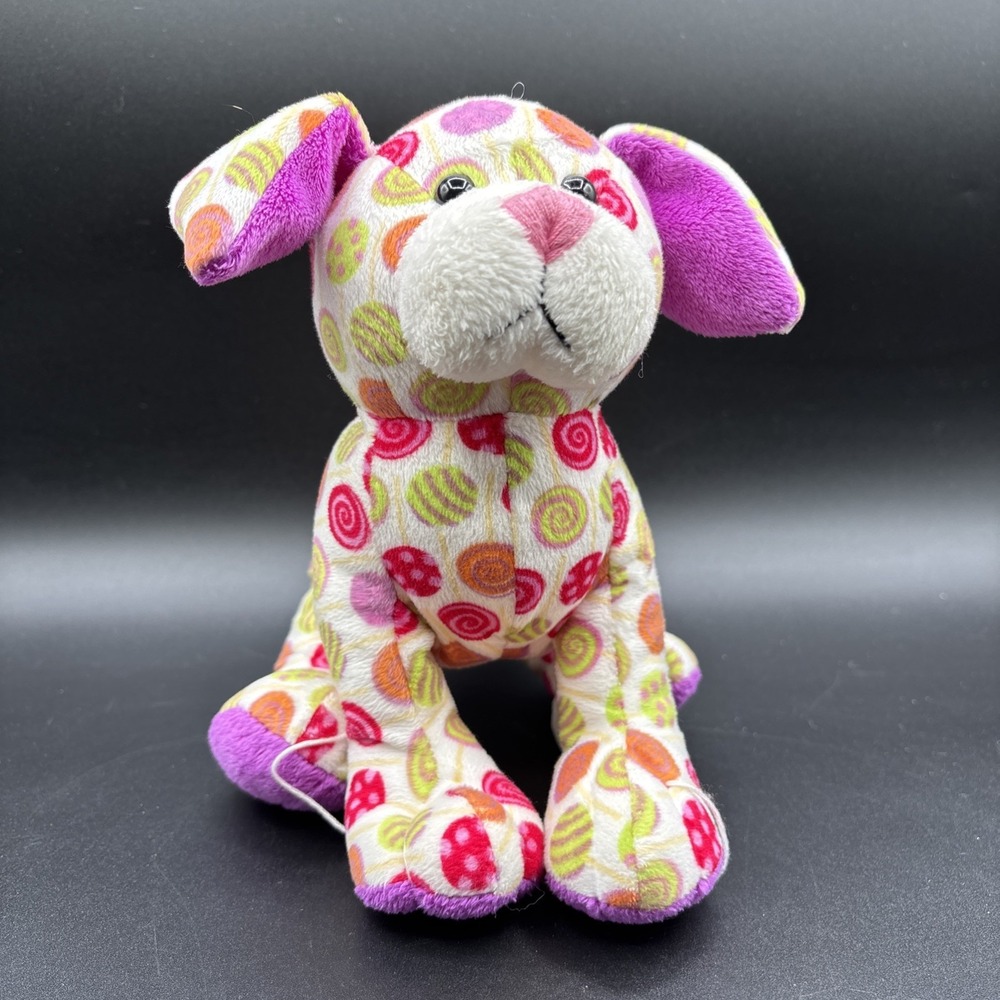 Webkinz Lollipop Pup With No Code Tags Candy Treats Plush Stuffed Toy 8"